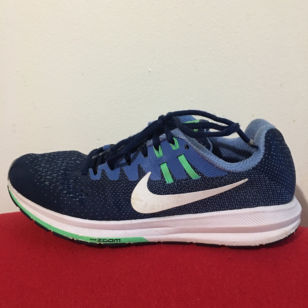 Nike Air Zoom Structure 20 - Womens Running Shoes Blue Size 8W